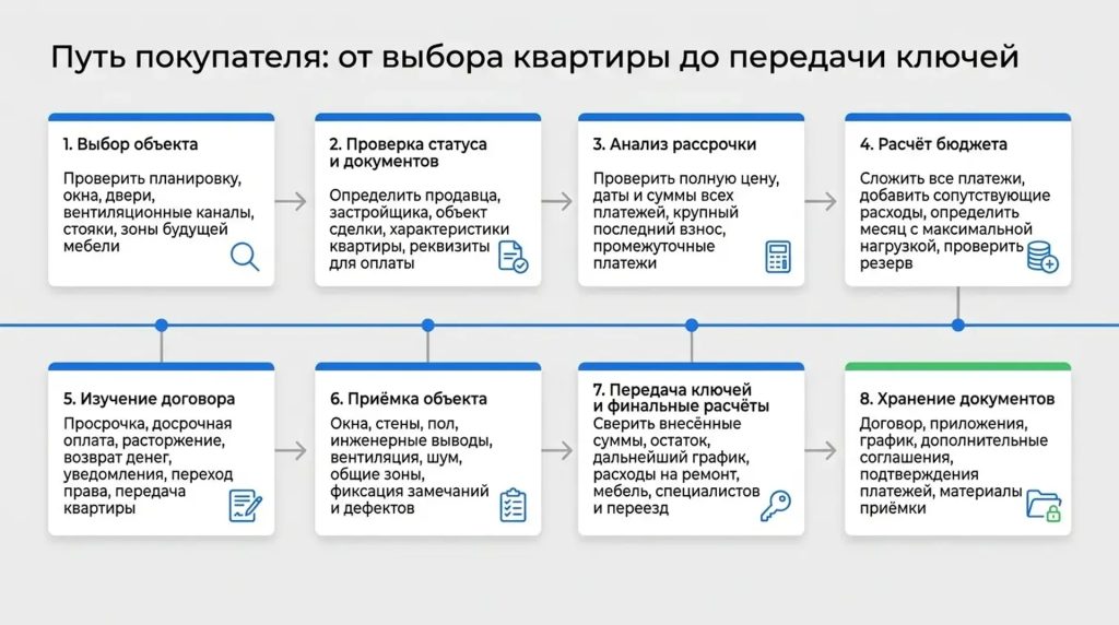 Путь покупателя: от выбора квартиры до передачиключей